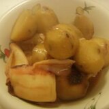 ルクルーゼで里芋と小イカの煮物